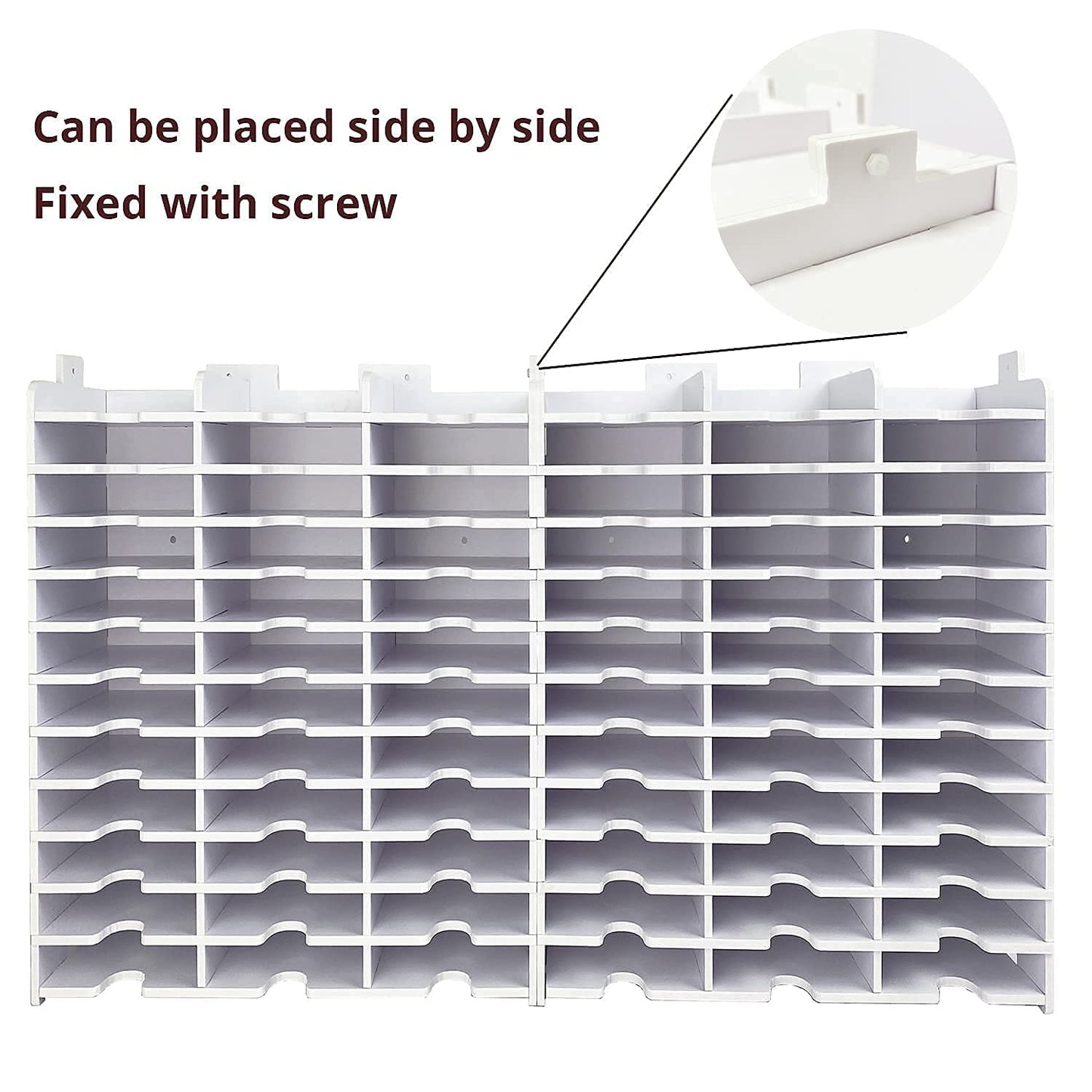 SANFURNEY Ink Pad Storage Holder, 36 Slots Stamp Pad Organizer Rack