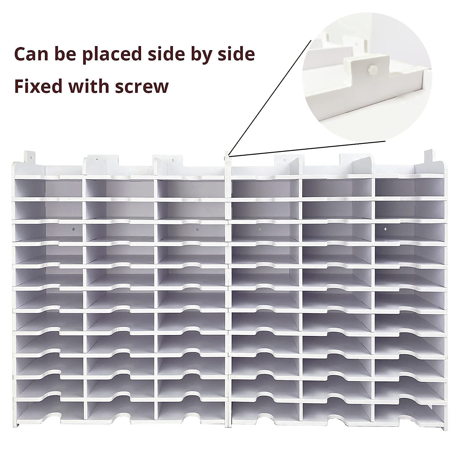 SANFURNEY Ink Pad Storage Holder, 36 Slots Stamp Pad Organizer Rack