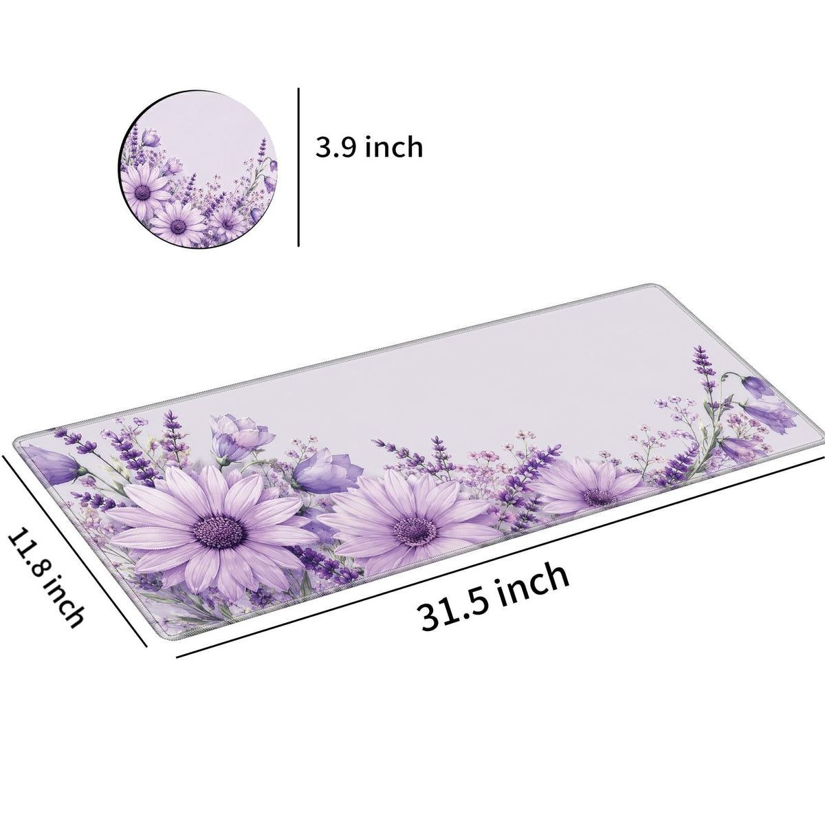 Desk Mat Large Gaming Mouse Pad + Coaster
