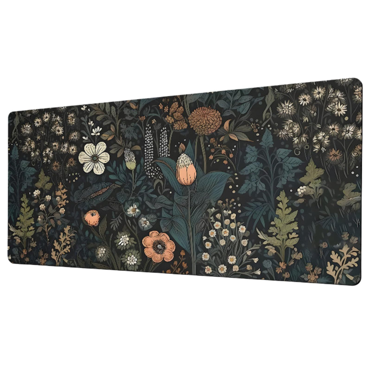 Gaming Mouse Pad, Large Size 90 X 40CM (35.4”x15.7”) Keyboard pad, Flowers Desk Mat Extended Speed