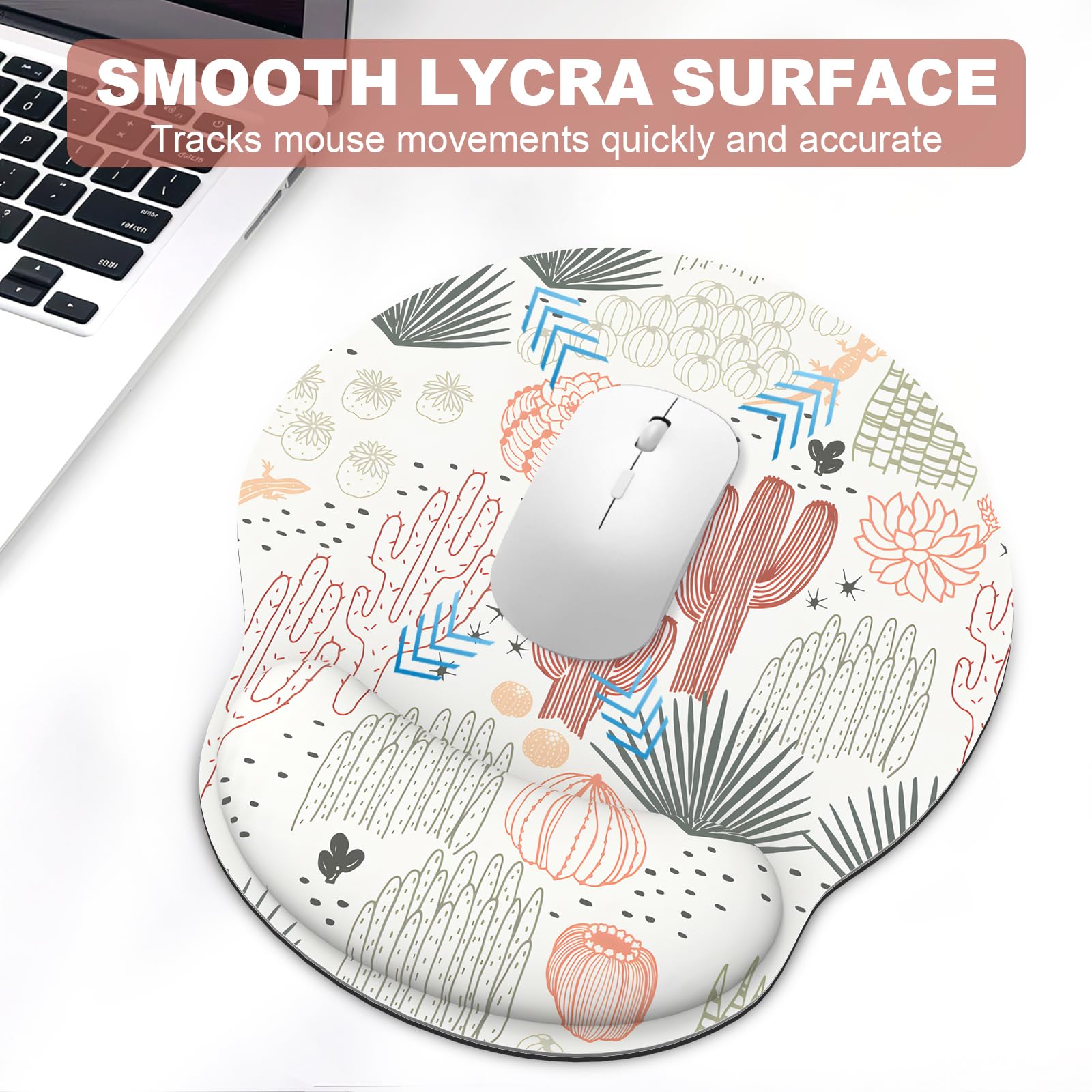 Ergonomic Mouse Pad with Wrist Rest and Keyboard Wrist Rest, Mousepad