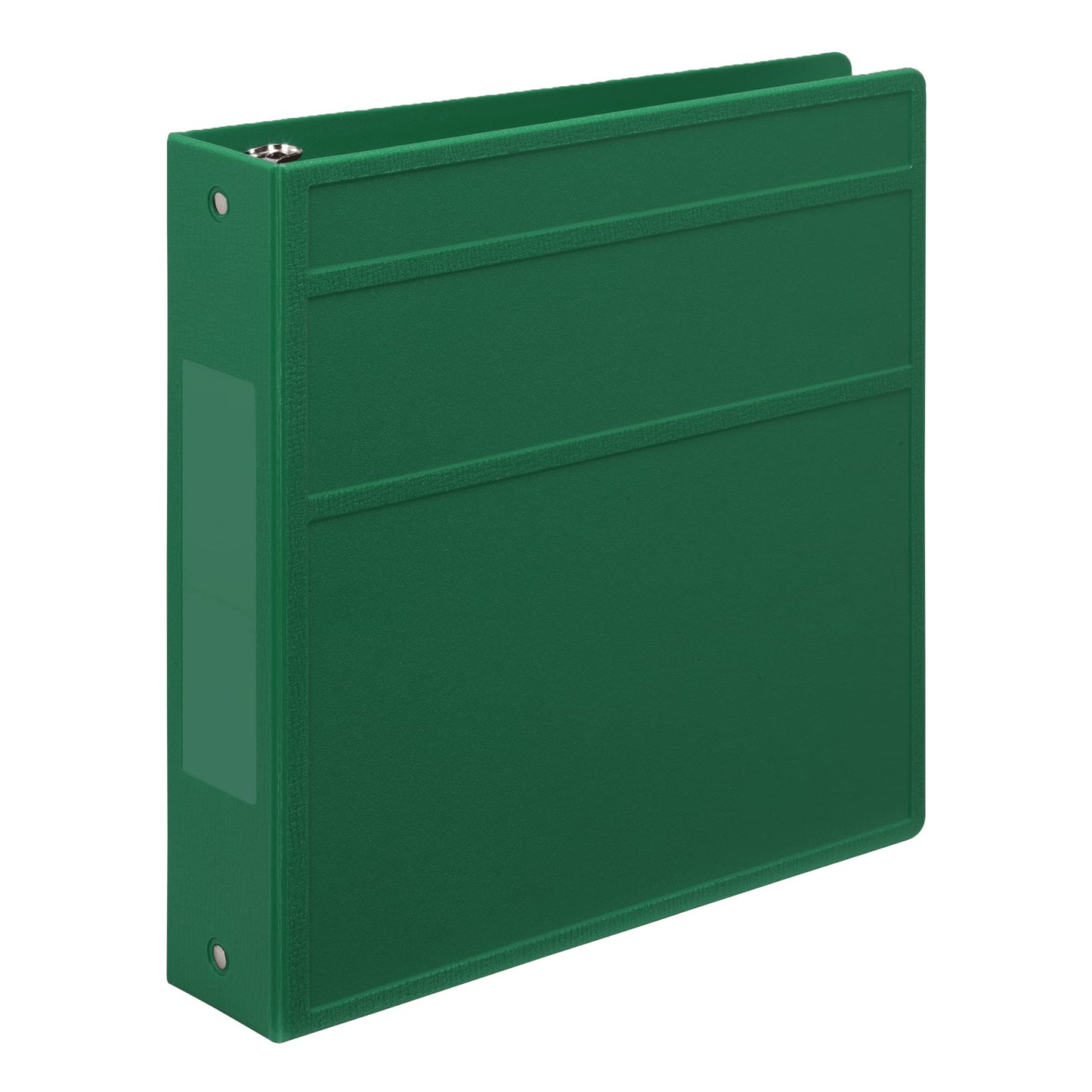 Carstens 2-Inch Heavy Duty 3-Ring Binder - Side Opening, Leaf Green, Durable Plastic, Precision
