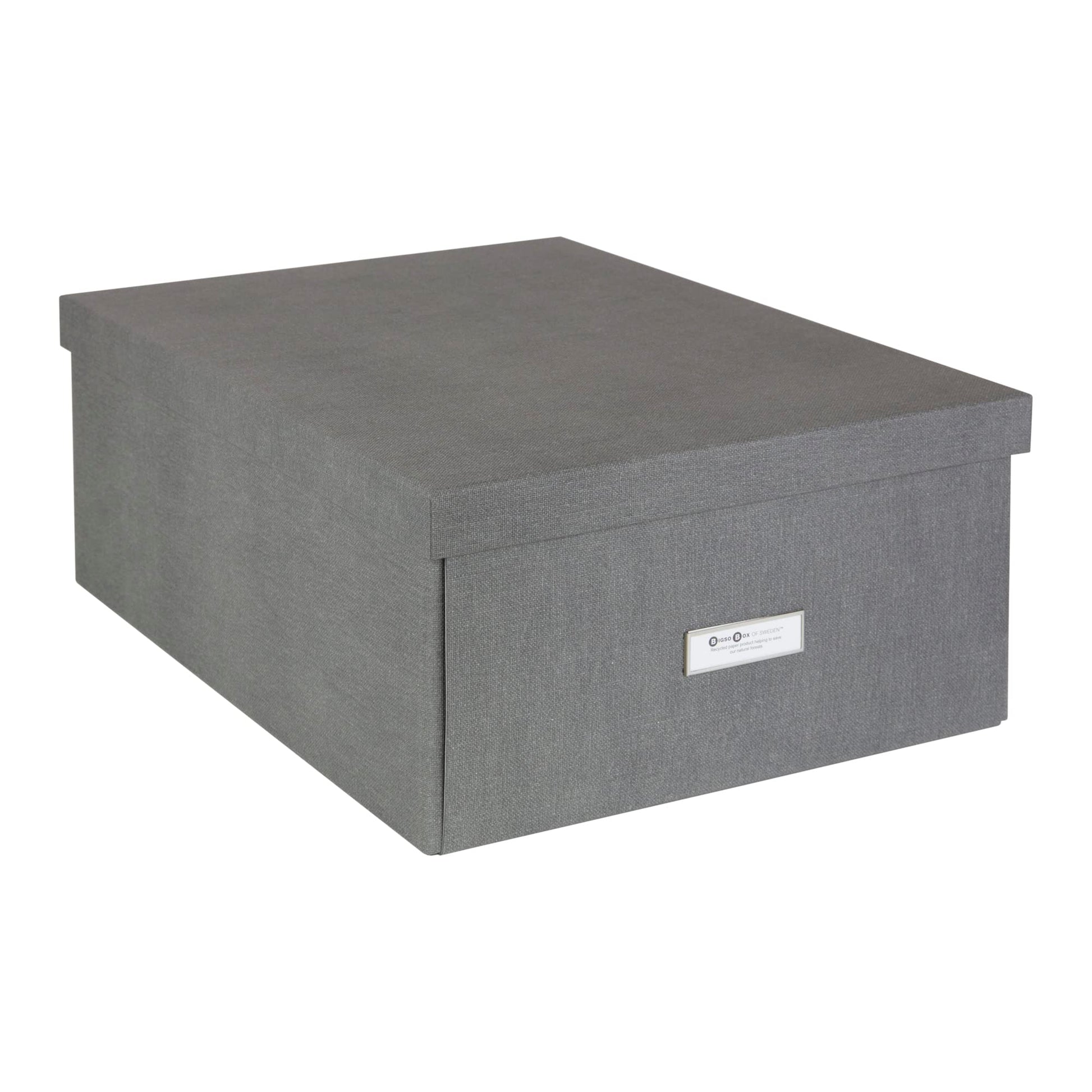 Bigso Katrin KD Collapsible Storage Box with Labelframe for Easy Identification - Simple Assembly