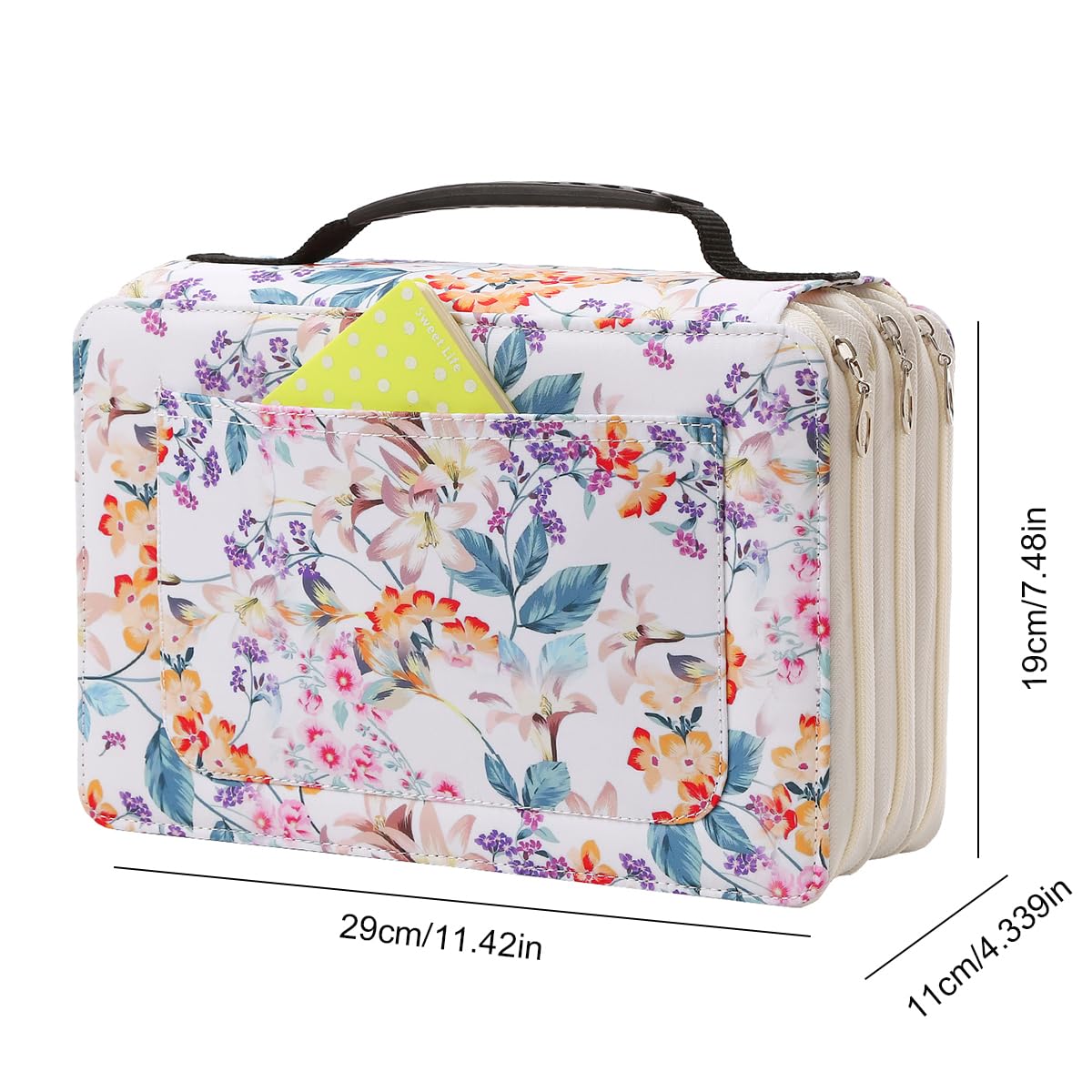 Lbxgap 102 Slots Marker Pen Organizer Case w/Handle