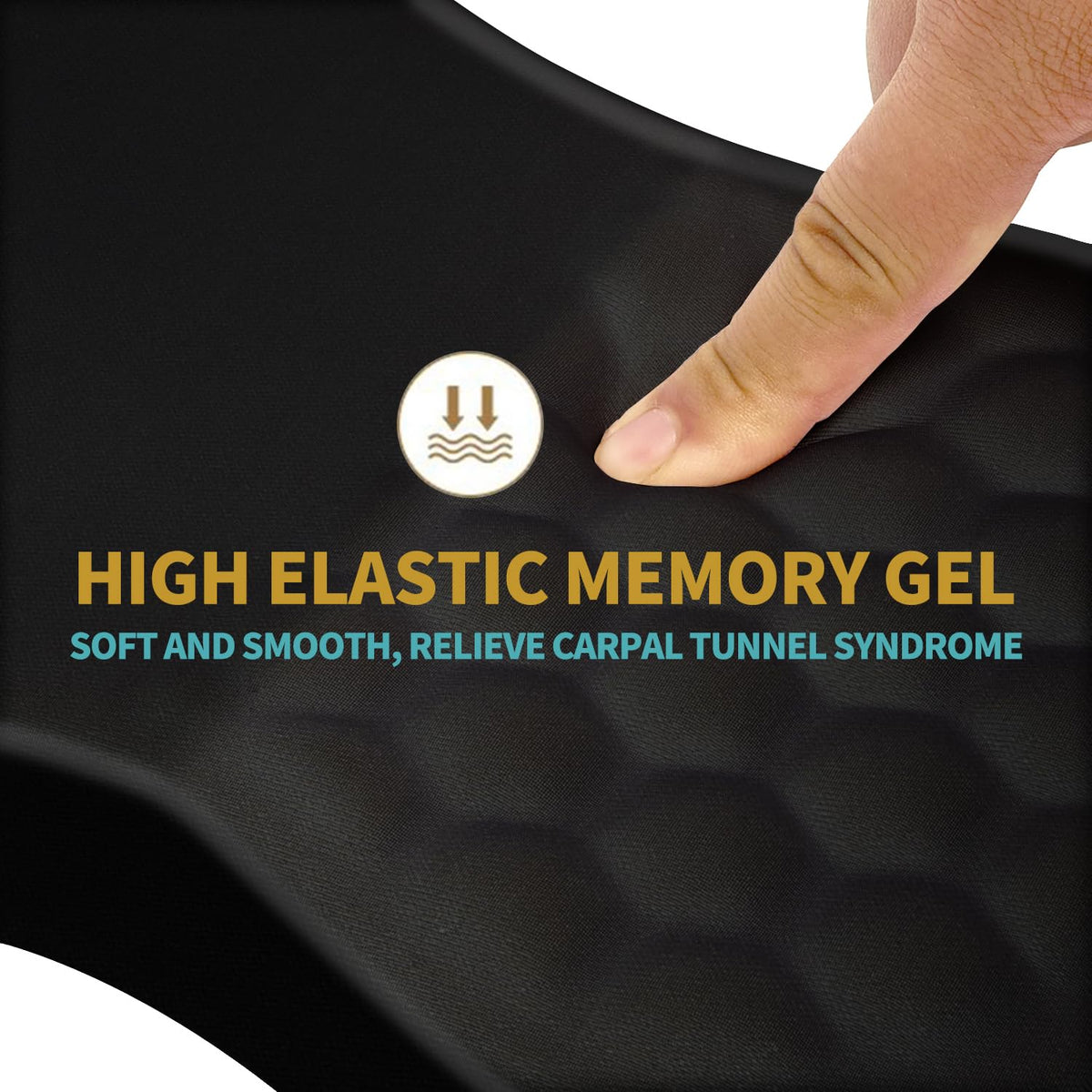Hokafenle Ergonomic Mouse Pad Wrist Support with Massage Design, Wrist Rest Pain Relief Mousepad