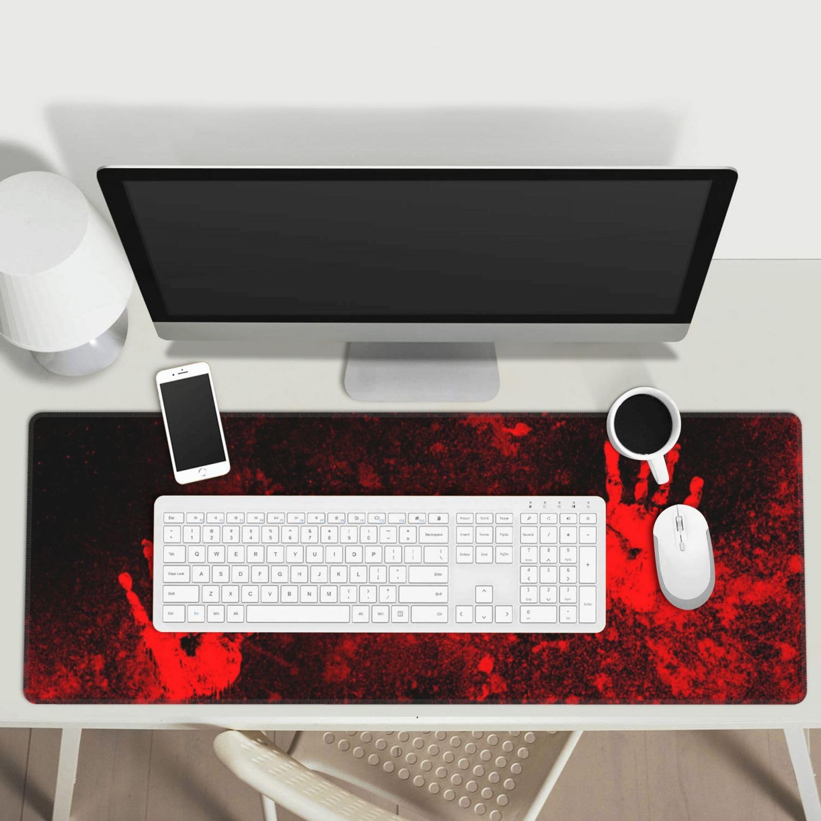 Sigouyinei Extra Large Desk Pad 31.5x12in Office Gaming Non-Slip Mouse Pad