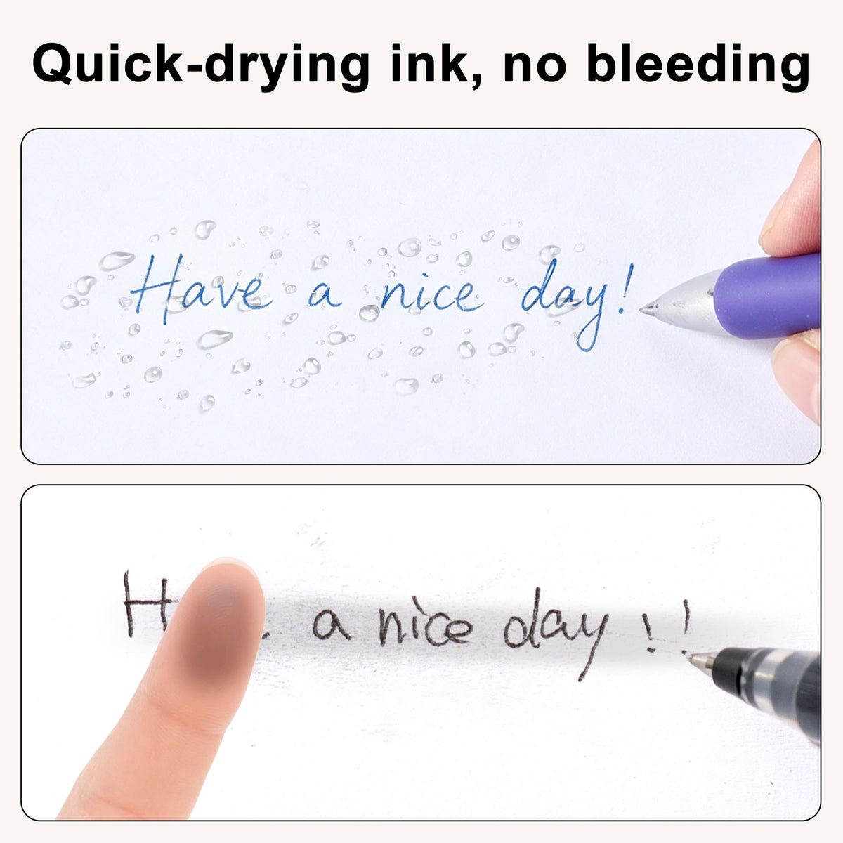 deli Gel Pens, 100 Pcs Pens Blue Ink, Retractable Medium Point Pen 0.7mm