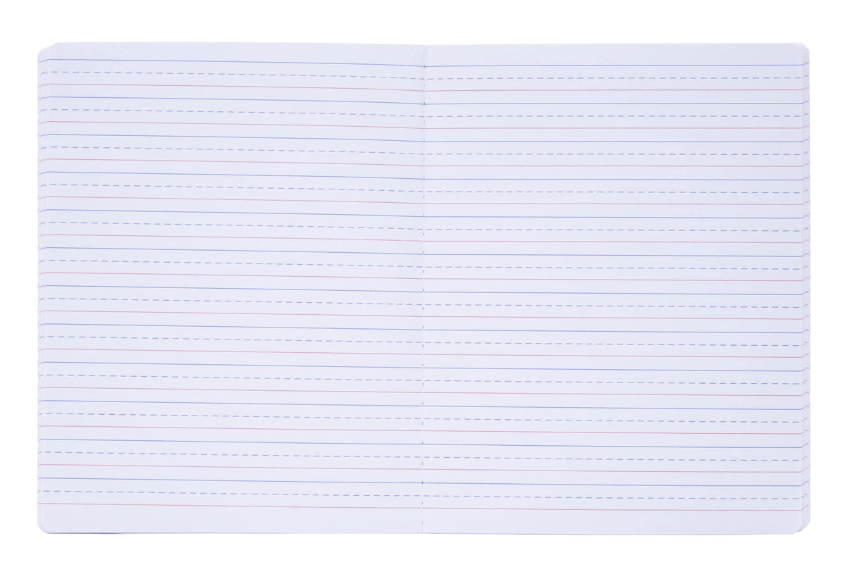 Mintra Primary Composition Notebook, 4 Pack, Blue Cover, 80 Sheets, 7.5in x 9.75in, Full Sheet