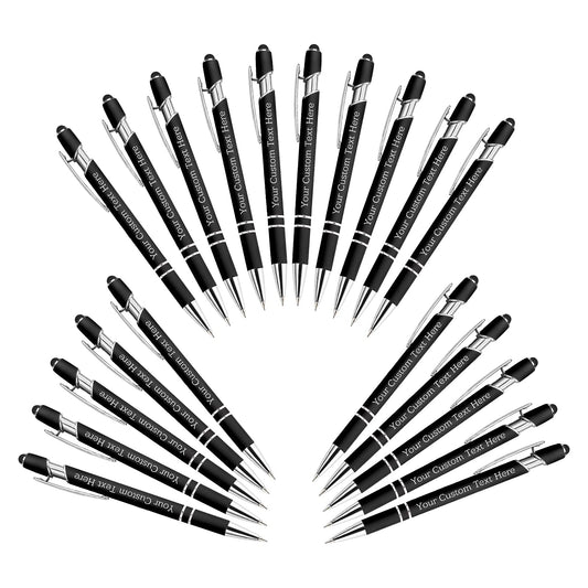 Personalized Custom Pens Bulk Free Engraving with Name Message Customized Ballpoint Pens Stylus for