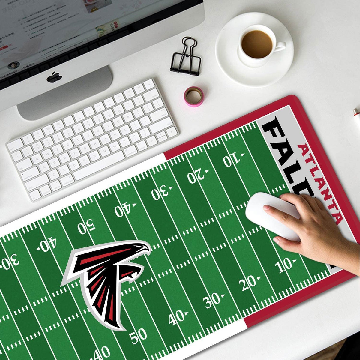 Large Gaming Mouse Pad, Mousepad with Non-Slip Rubber Base for Laptop Computer Desktop