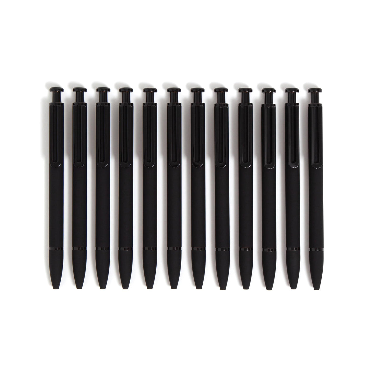 U Brands Monterey Ballpoint Pens, 12 Pack, Retractable, Midnight Black