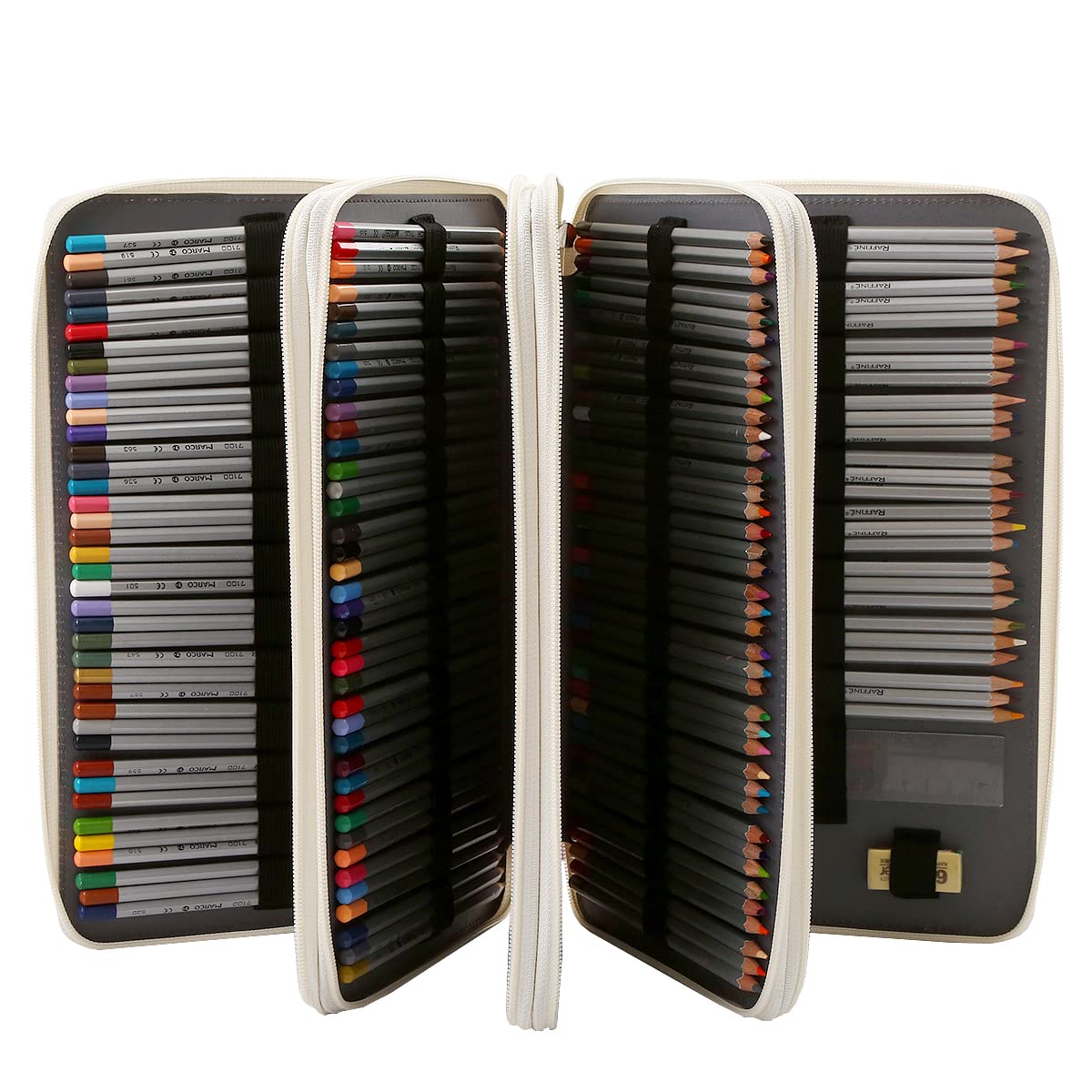 Lbxgap 300 Slots Colored Pencil Case Organizer, 4 Layer Bag
