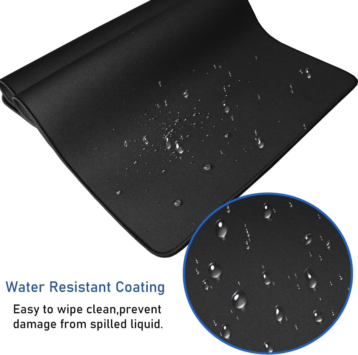 Large Mouse Pad, 31.5X11.8In Durable Non-Slip Natural Rubber Base Mousepad