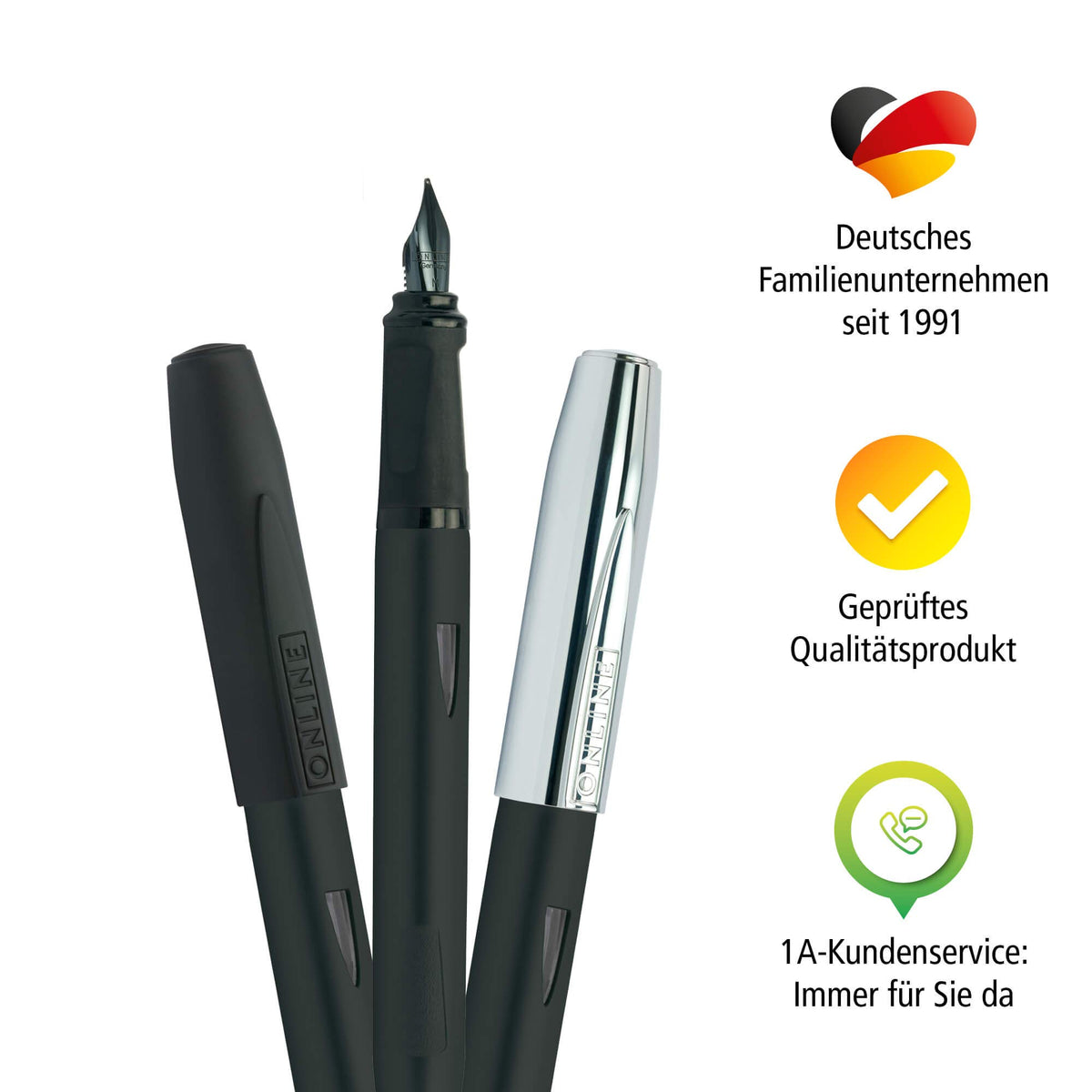 ONLINE Switch Expert fountain pen, cartridge fountain pen and stylus in one, for tablets and
