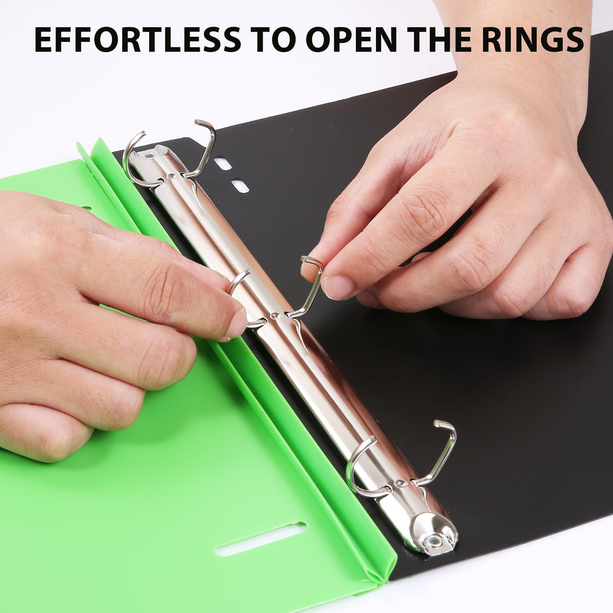 WOT I 12-Pack 1 Inch Telescoping 3 Ring Binder, Expandable Flexible Binder - Patented Design for
