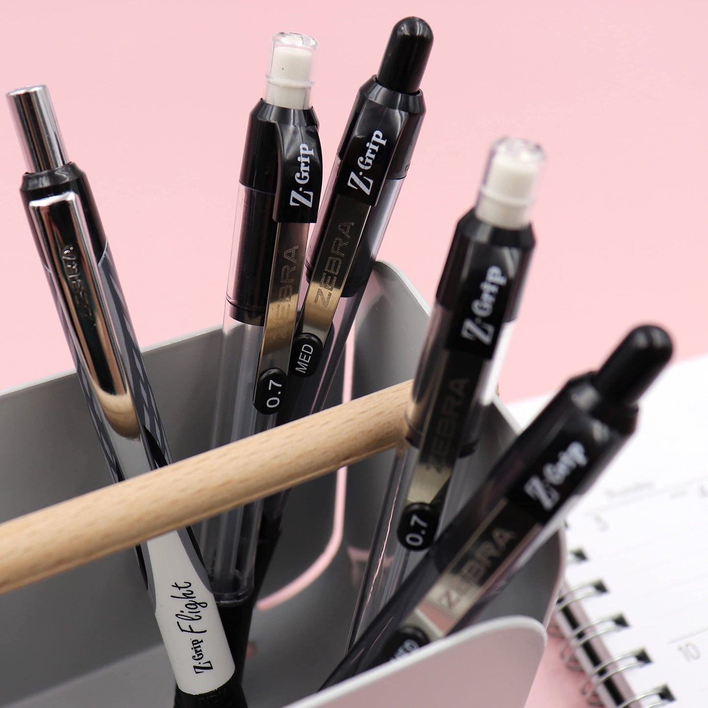 Zebra Pen Z-Grip Retractable Ballpoint Pen, Black Ink, 0.7mm, 30 Bulk-Pack