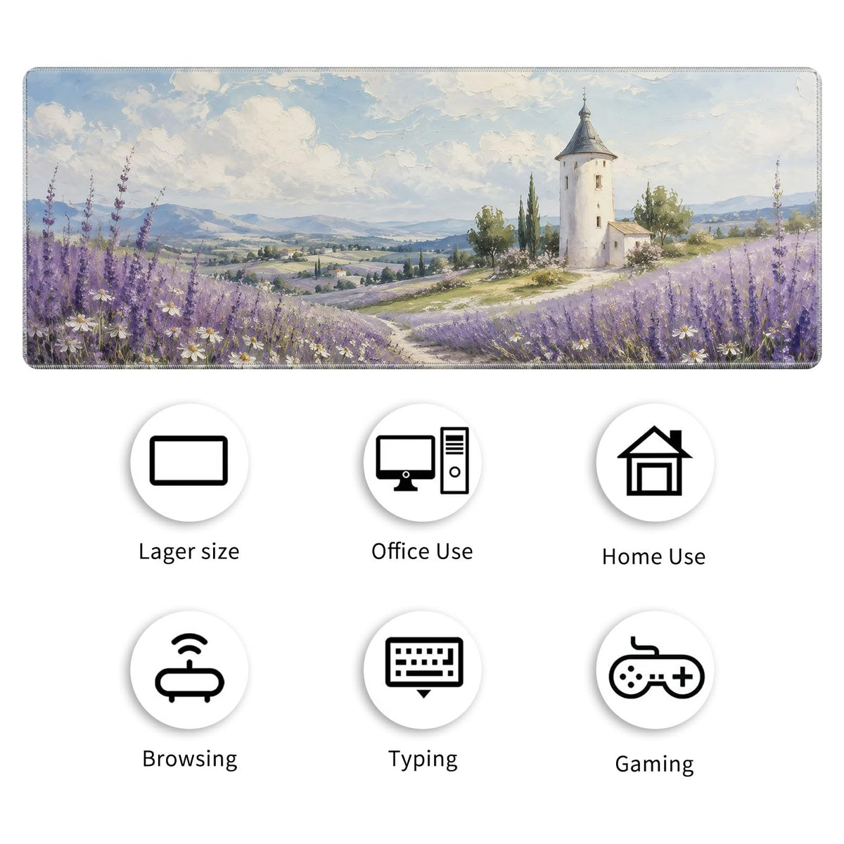 Desk Mat Large Gaming Mouse Pad + Coaster