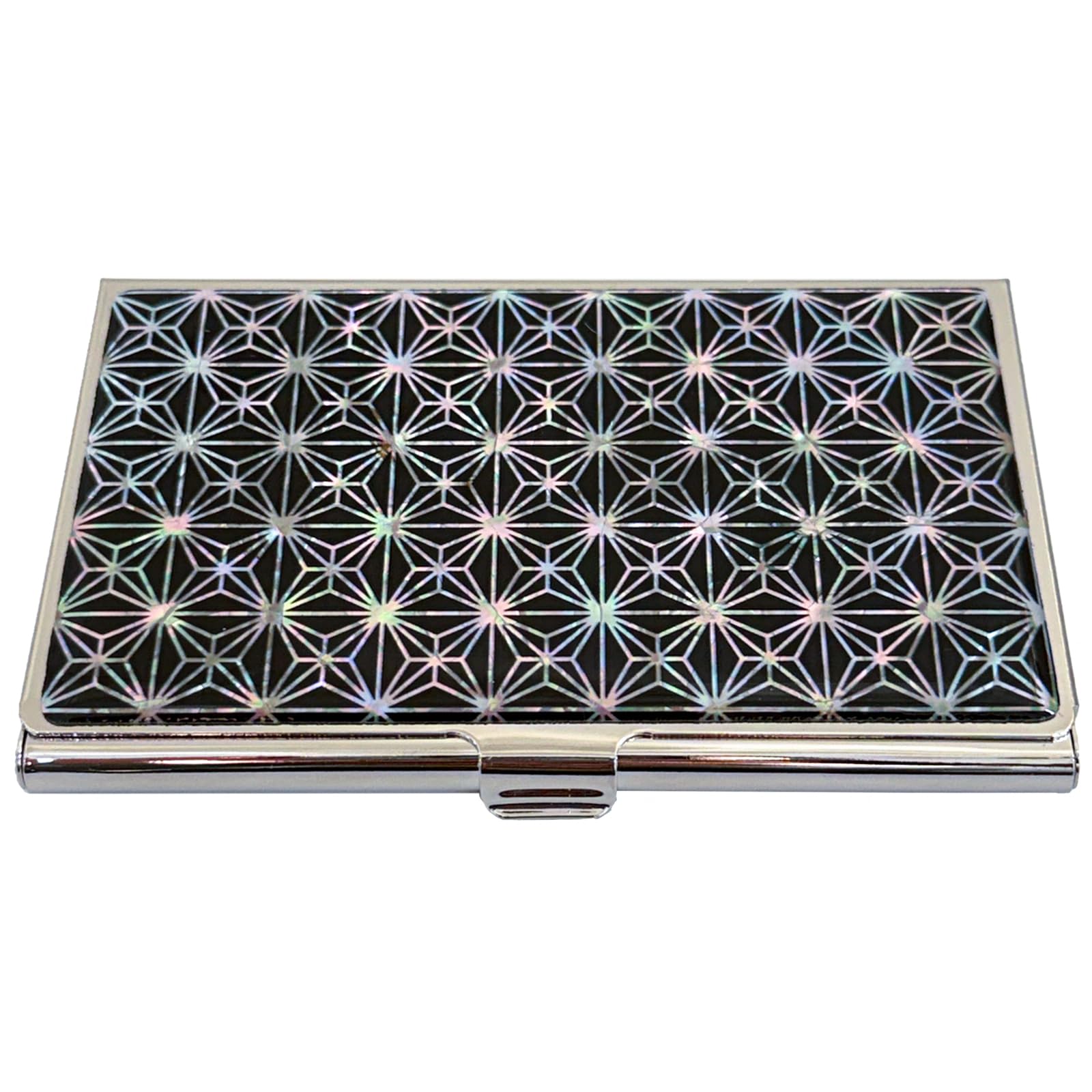 Nacreh Mother of Pearl Business Card Case Credit Id Name Holder Travel Wallet Art Painting Design