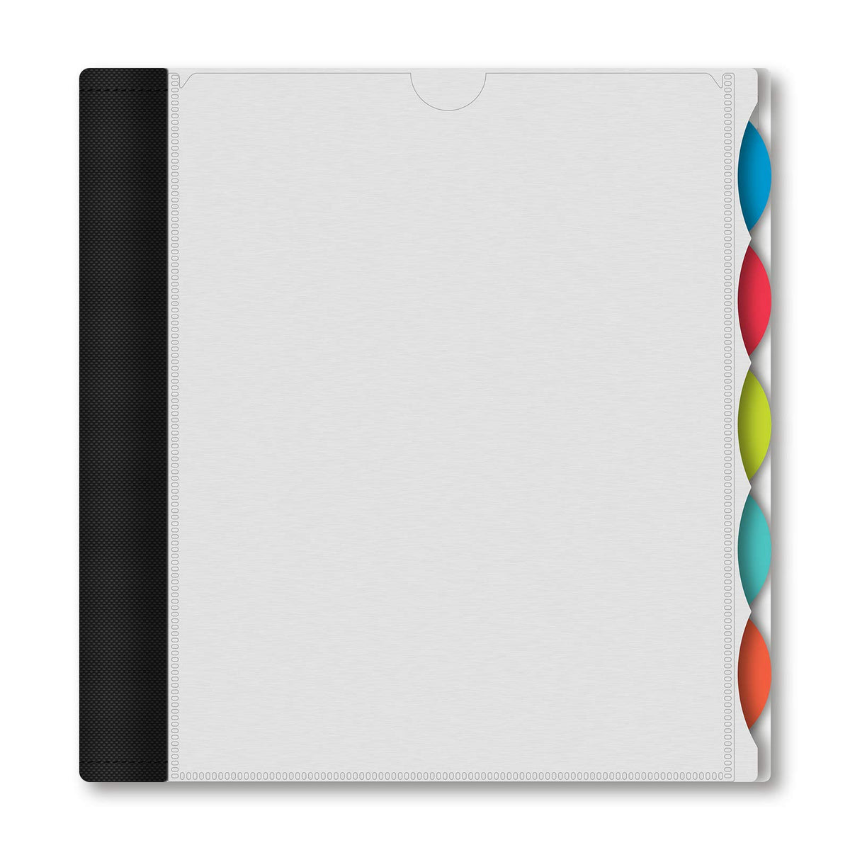 iScholar iQ+ 5-Subject Poly Cover Wirebound Notebook, College Ruled, 11 x 8.5 Inch Sheet Size, 200