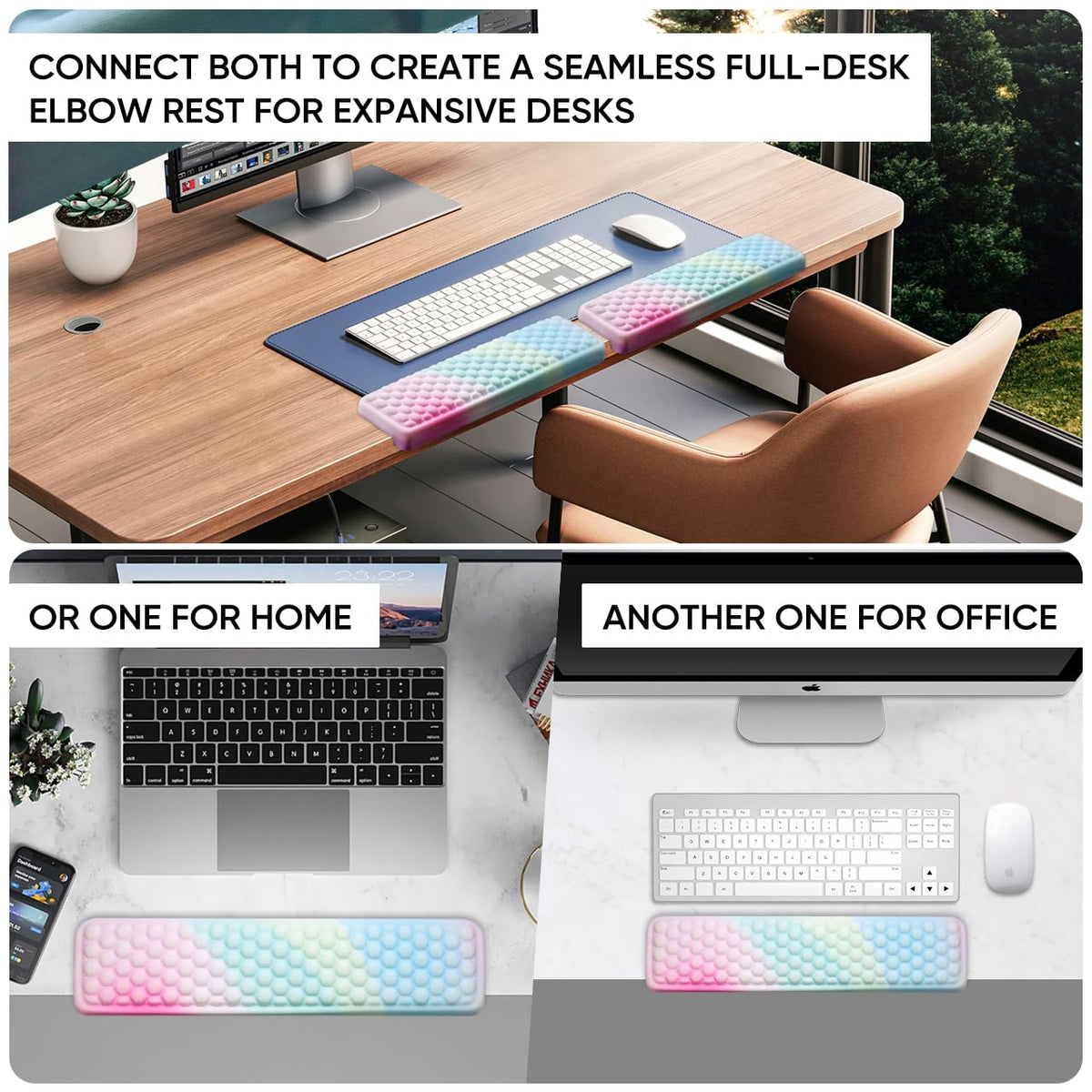 JIKIOU L-Shaped Desk Elbow Pad for Desk,Memory Foam Elbow Support Pad 2Pack