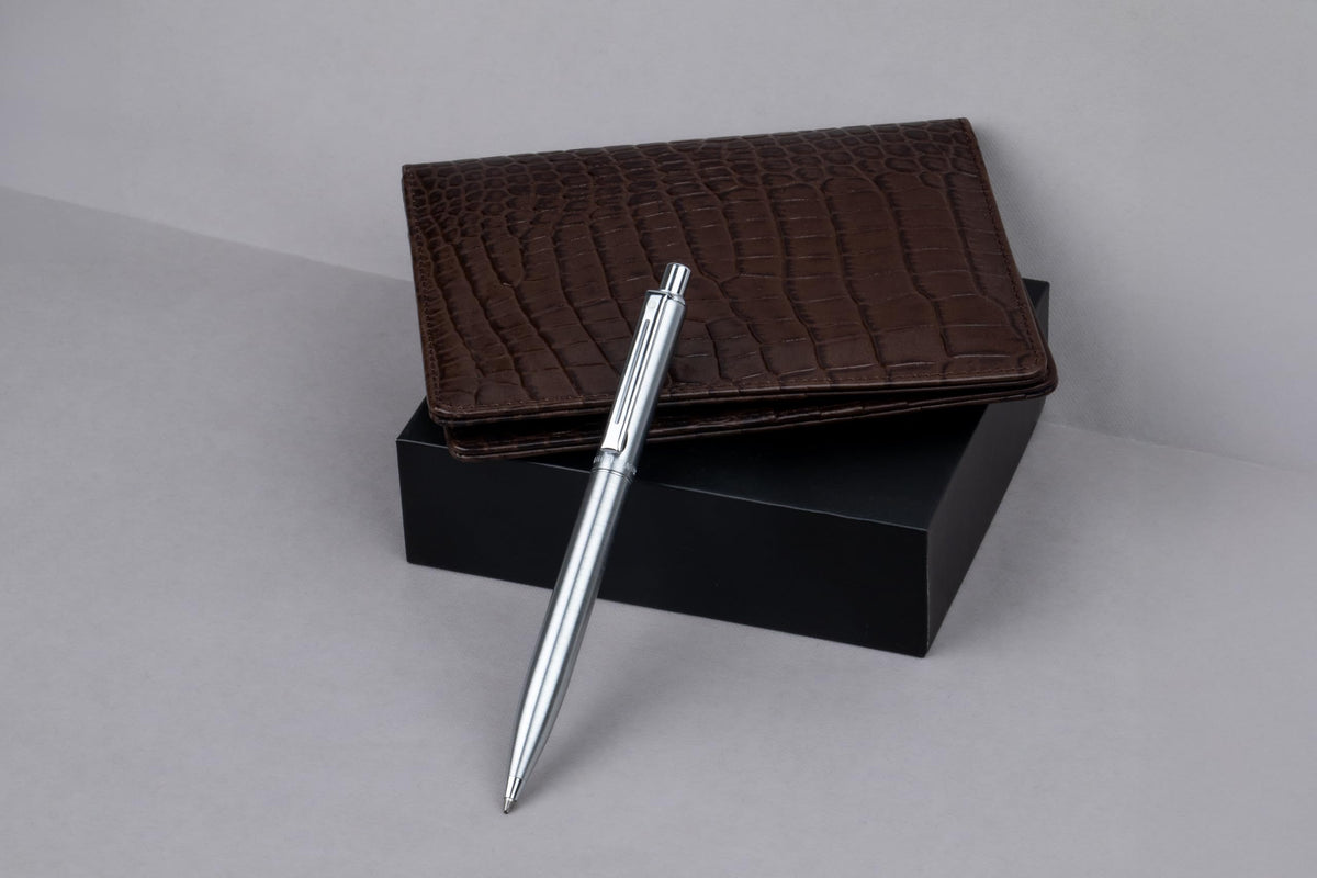 Sheaffer Sentinel Brushed Chrome Ballpoint Pen