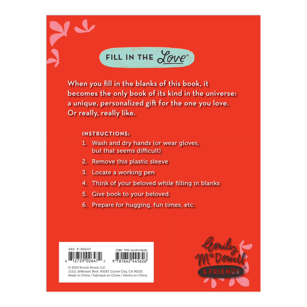 Em & Friends About You Fill in the Love Book (Em & Friends Fill in the Love Books)
