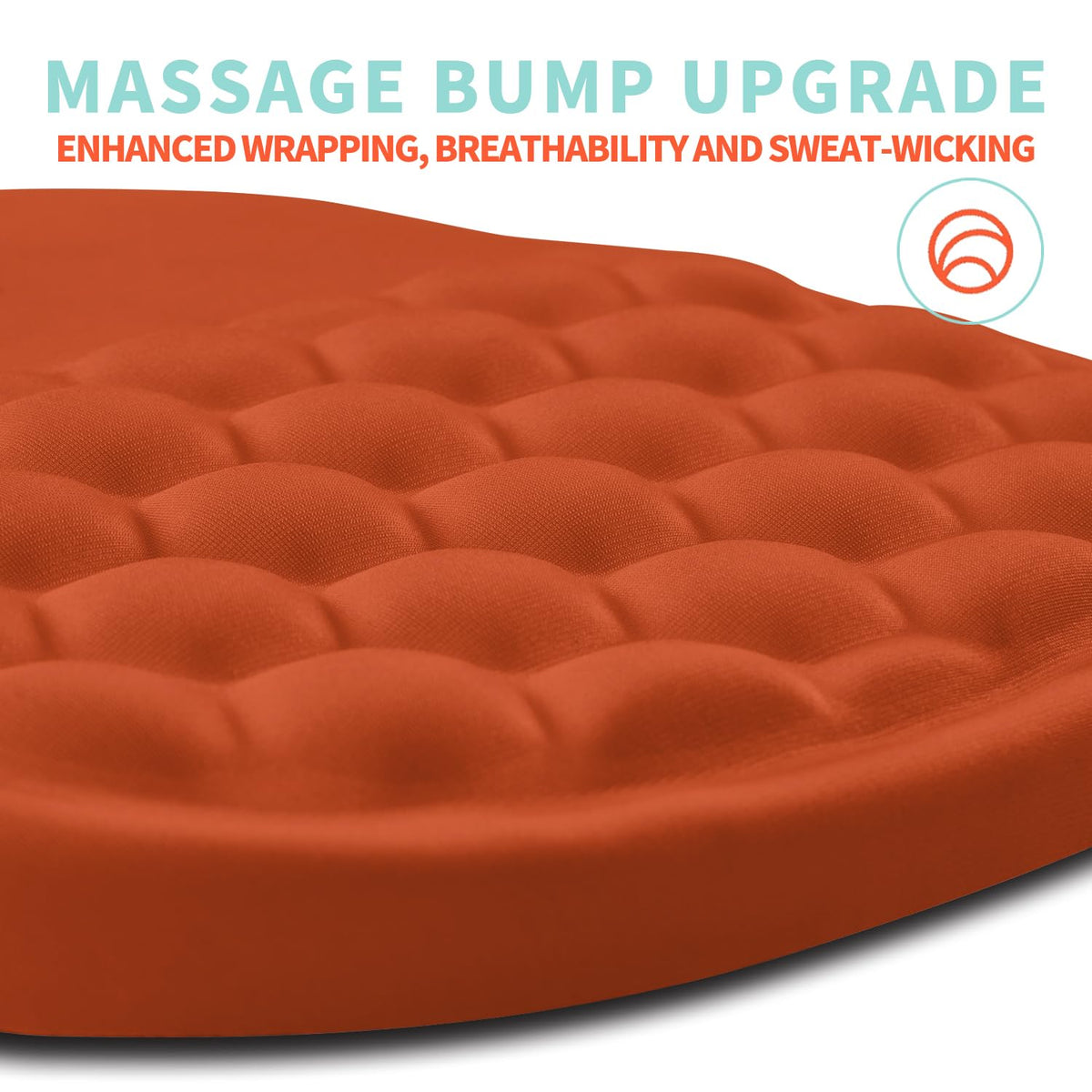 Kuosgm Ergonomic Mouse Pad Wrist Support with Memory Foam Massage Bulge, Carpal Tunnel Pain Relief