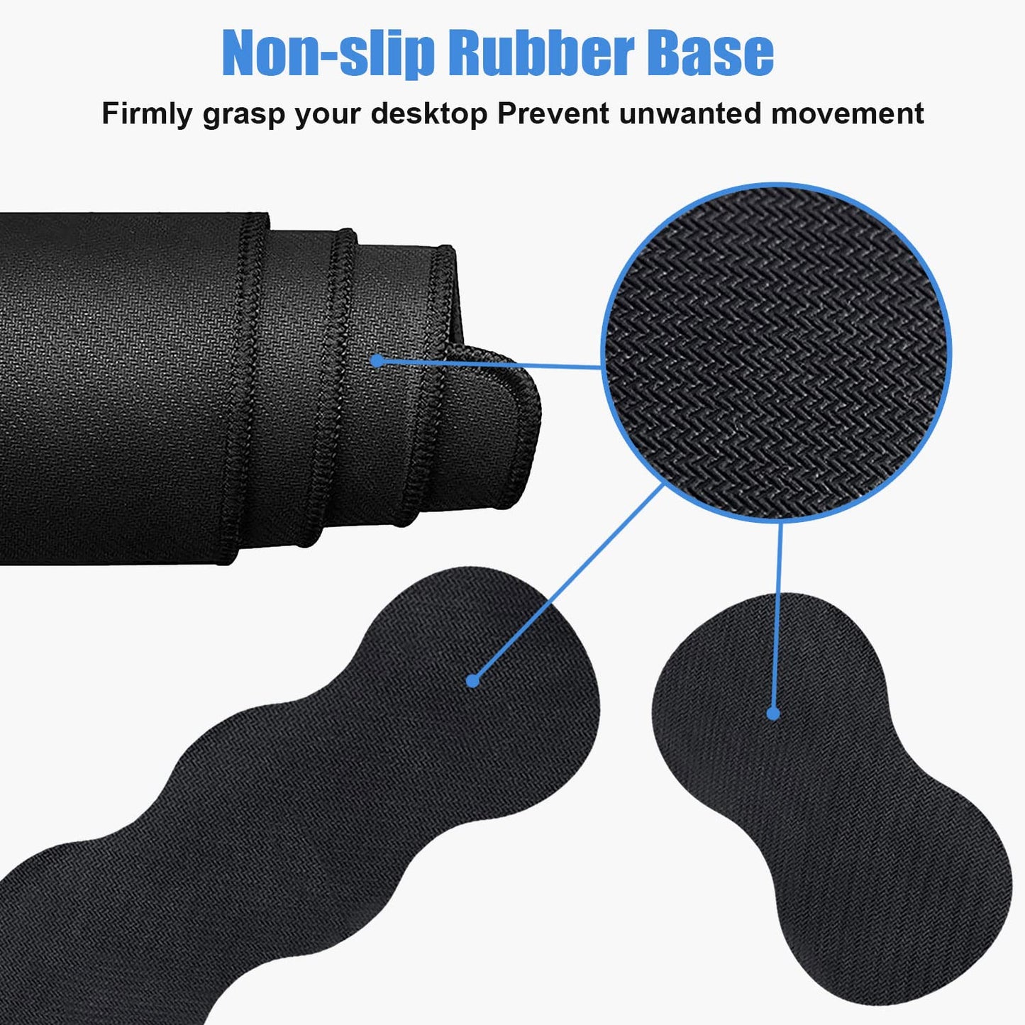 Ergonomic Keyboard Wrist Rest & Mouse Pad Wrist Rest Set, Large XXL Gaming Desk Mat 31.5"x 11.8"