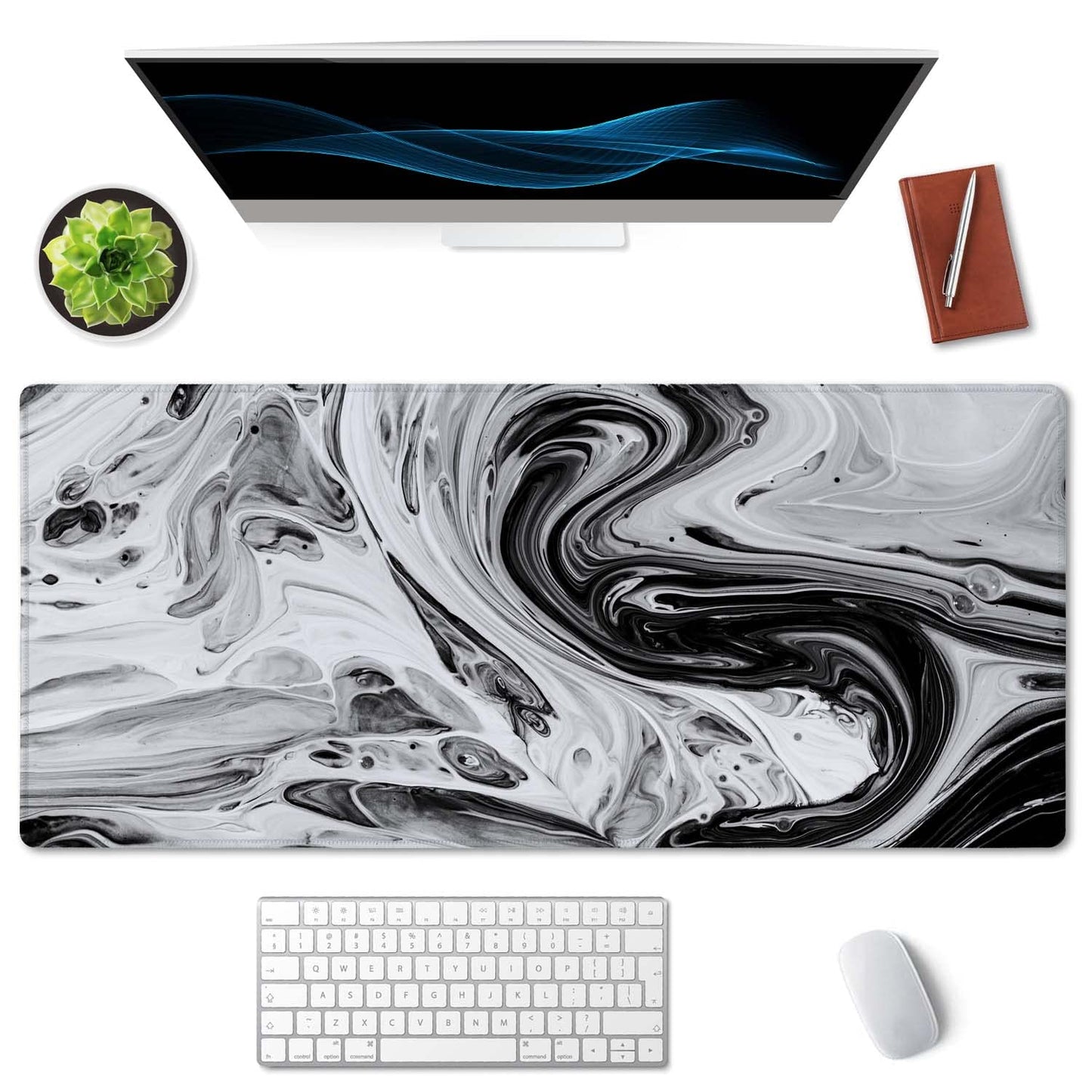 SSOIU Extended Gaming Mouse Pad XXL ArtSo Large Keyboard Mat Long Mousepad Desk Decor Writing Pad