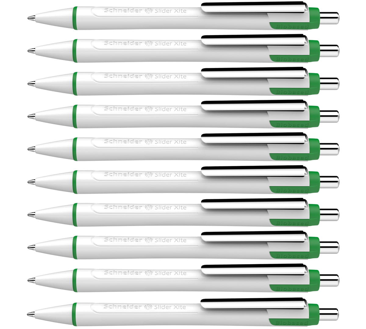Schneider Slider Xite XB (Extra Broad) Ballpoint Pen, Refillable + Retractable, 1.4 mm, White