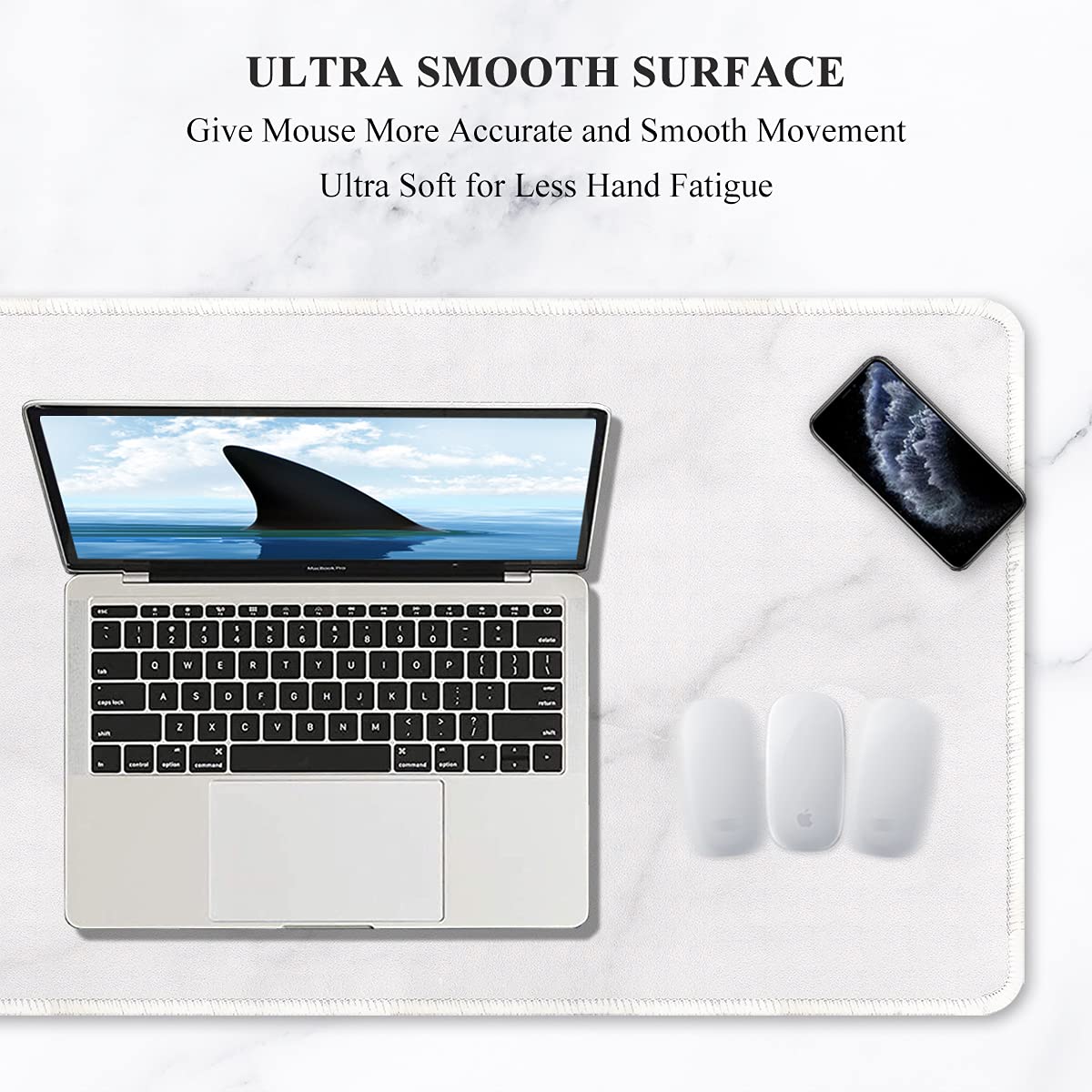 Auhoahsil Extended Mouse Pad, XXL Gaming Mouse Pads, Large Big Mousepad Laptop Computer Keyboard