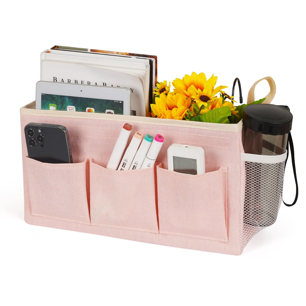Ozzptuu Bedside Caddy Bedside Storage Bag for Headboards/Bunk Bed