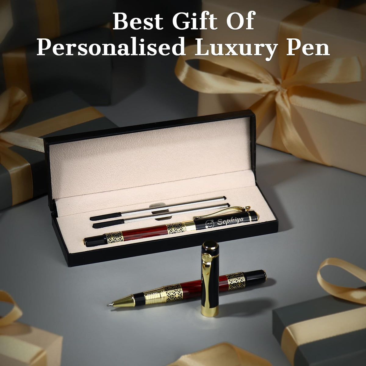 Bnesi Luxury Pen,Personalised Pens Sets With Free Engraving for Men Women Gift Professional