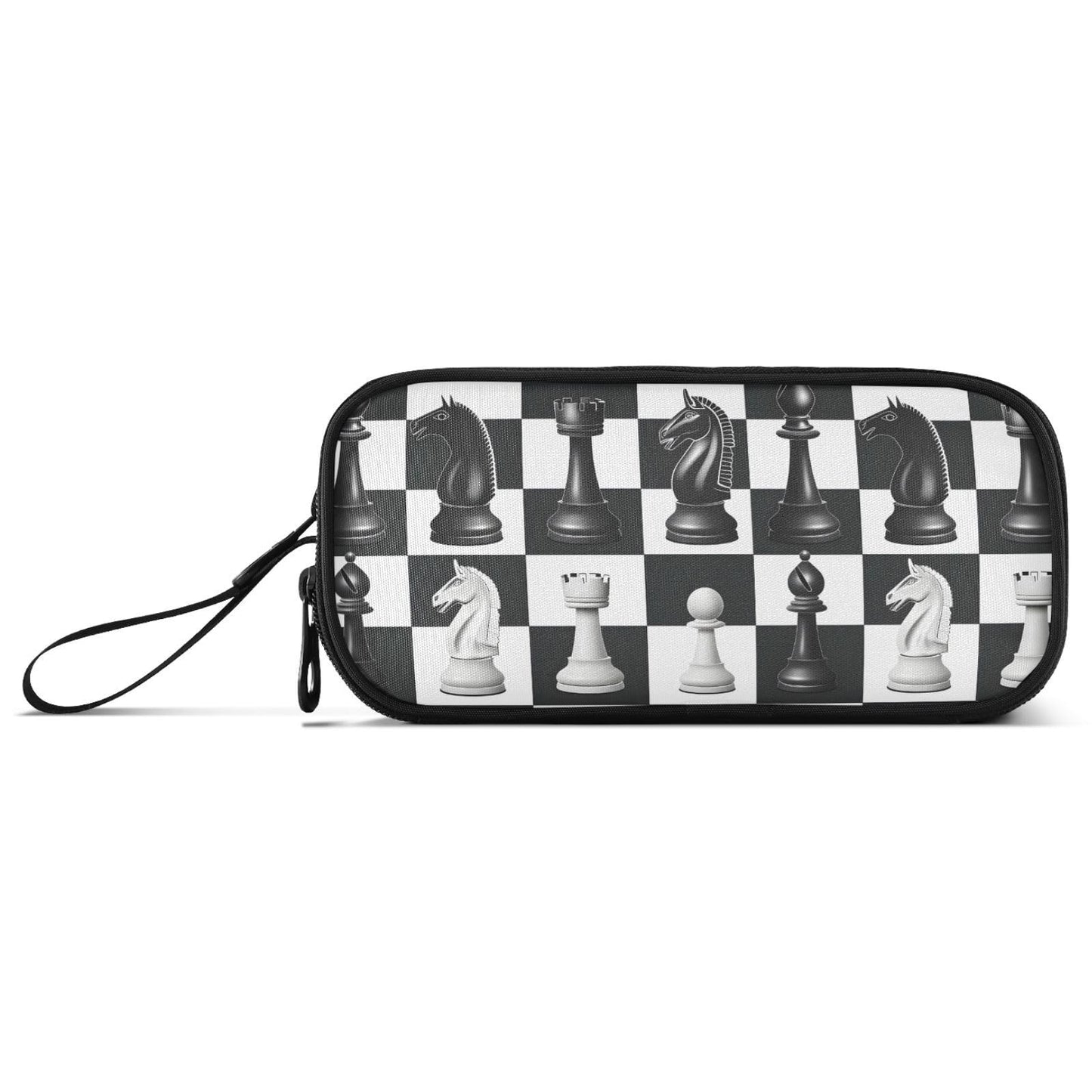 BOENLE Chess Checkered Plaid Pencil Case Box Boys Girls Large Pencil Pouch Zipper Compartments Big