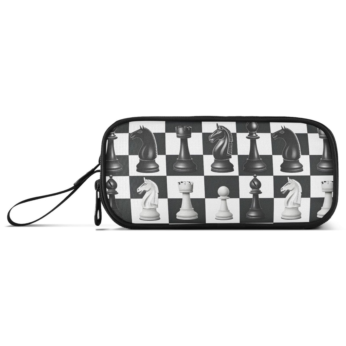 BOENLE Chess Checkered Plaid Pencil Case Box Boys Girls Large Pencil Pouch Zipper Compartments Big