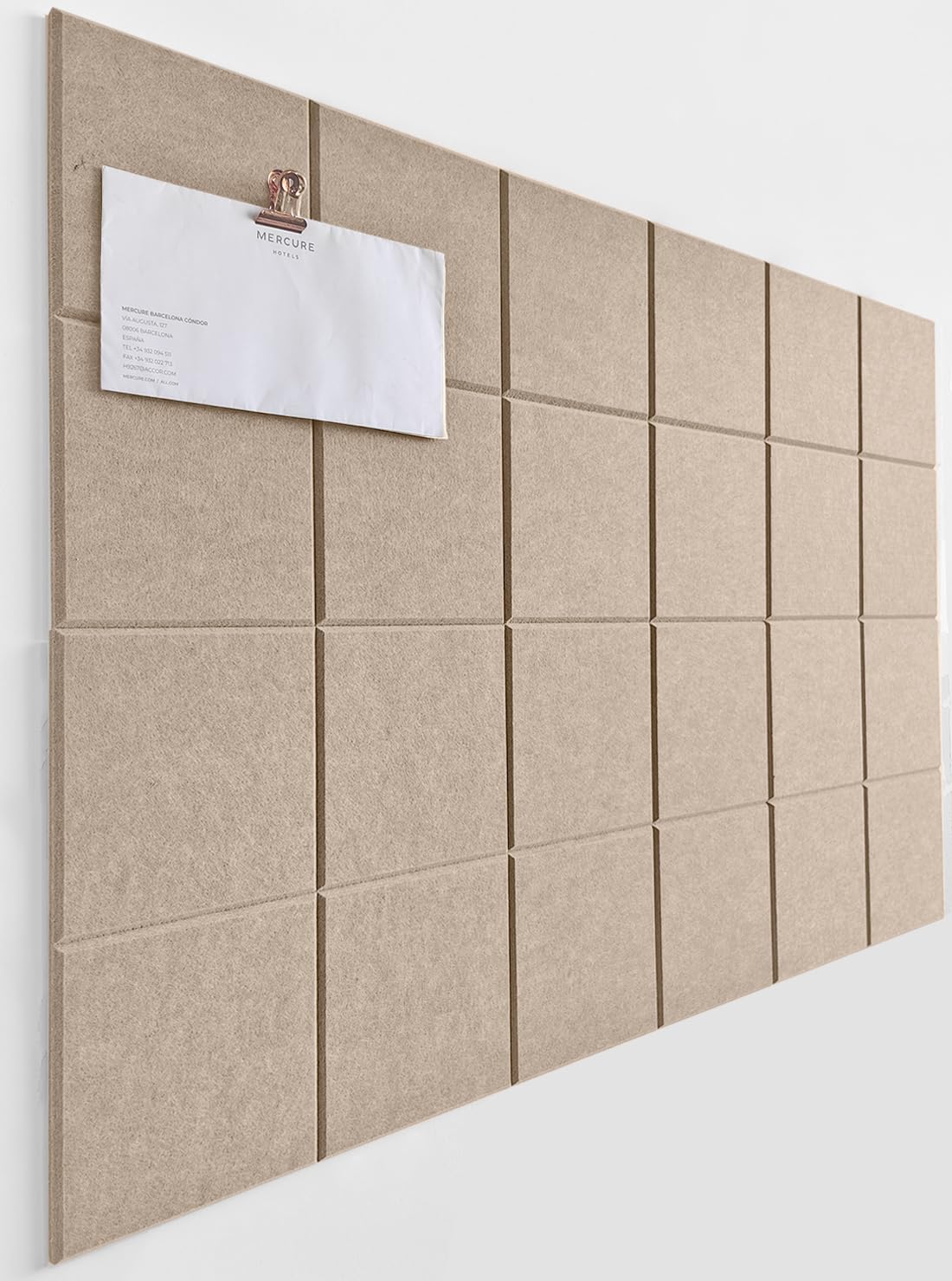 DECORITA Cork Board 24 x36 Alternative - 6 Pack Felt Wall Tiles with Safe Removable Adhesive Tabs