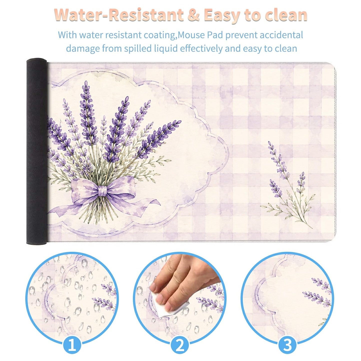 Desk Mat Large Gaming Mouse Pad + Coaster