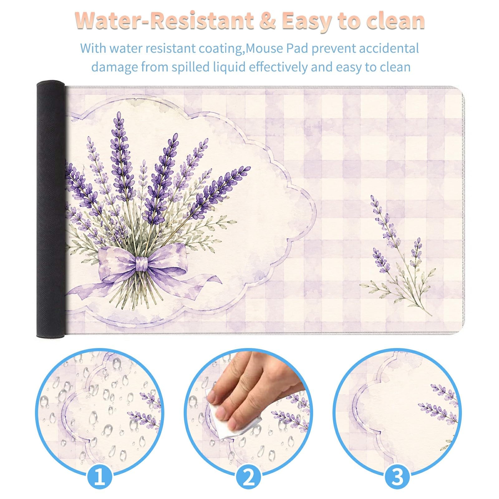 Desk Mat Large Gaming Mouse Pad + Coaster