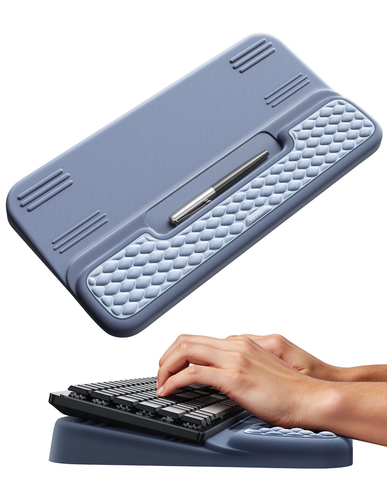Vaydeer Wrist Rest with Keyboard Stand, Computer Wrist Support Pad, Ergonomic Keyboard Riser Holder