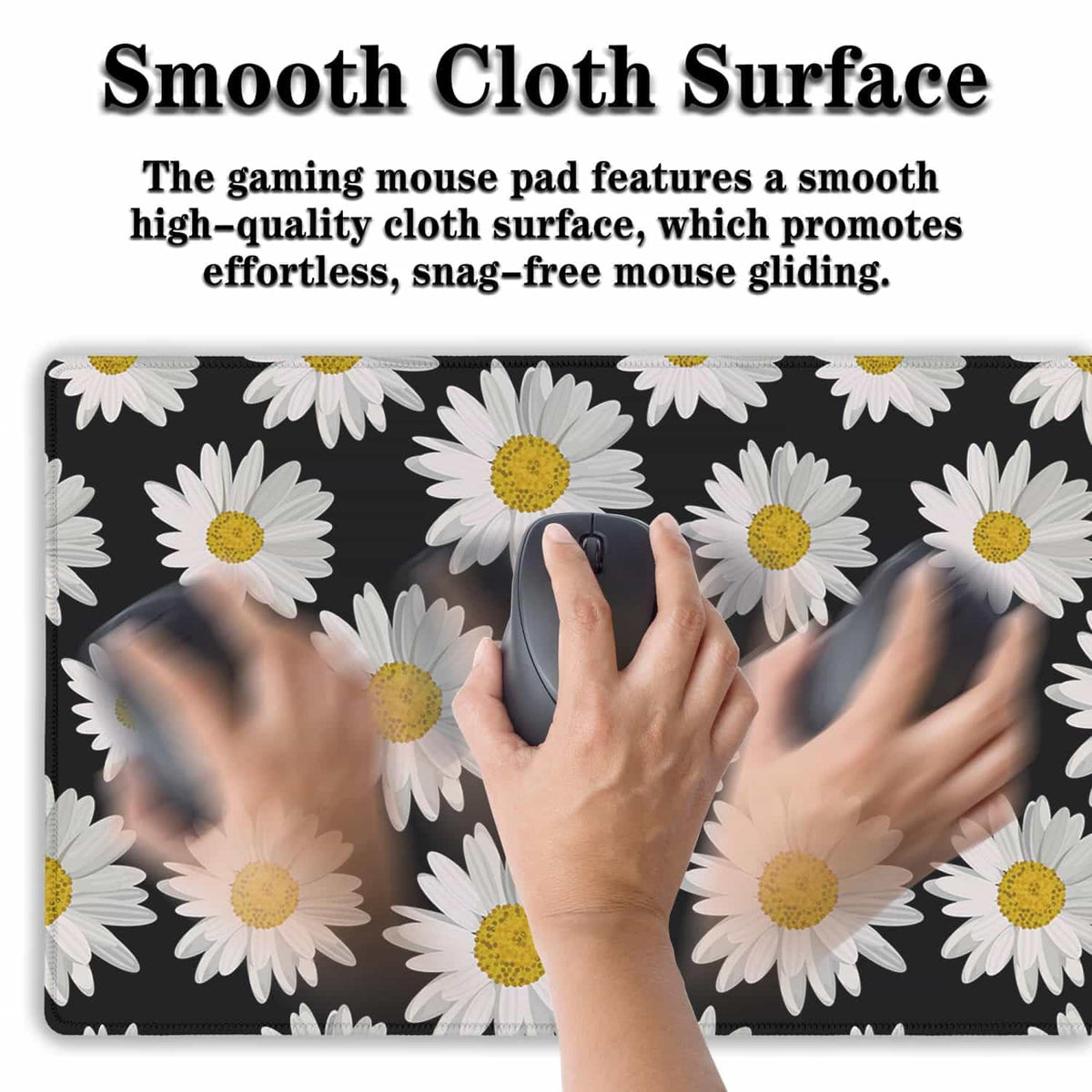 Samgula Big Mouse Pad Black Desk Pad Large Gaming Mousepads Pc Mouse Pads Office Items Non-Slip