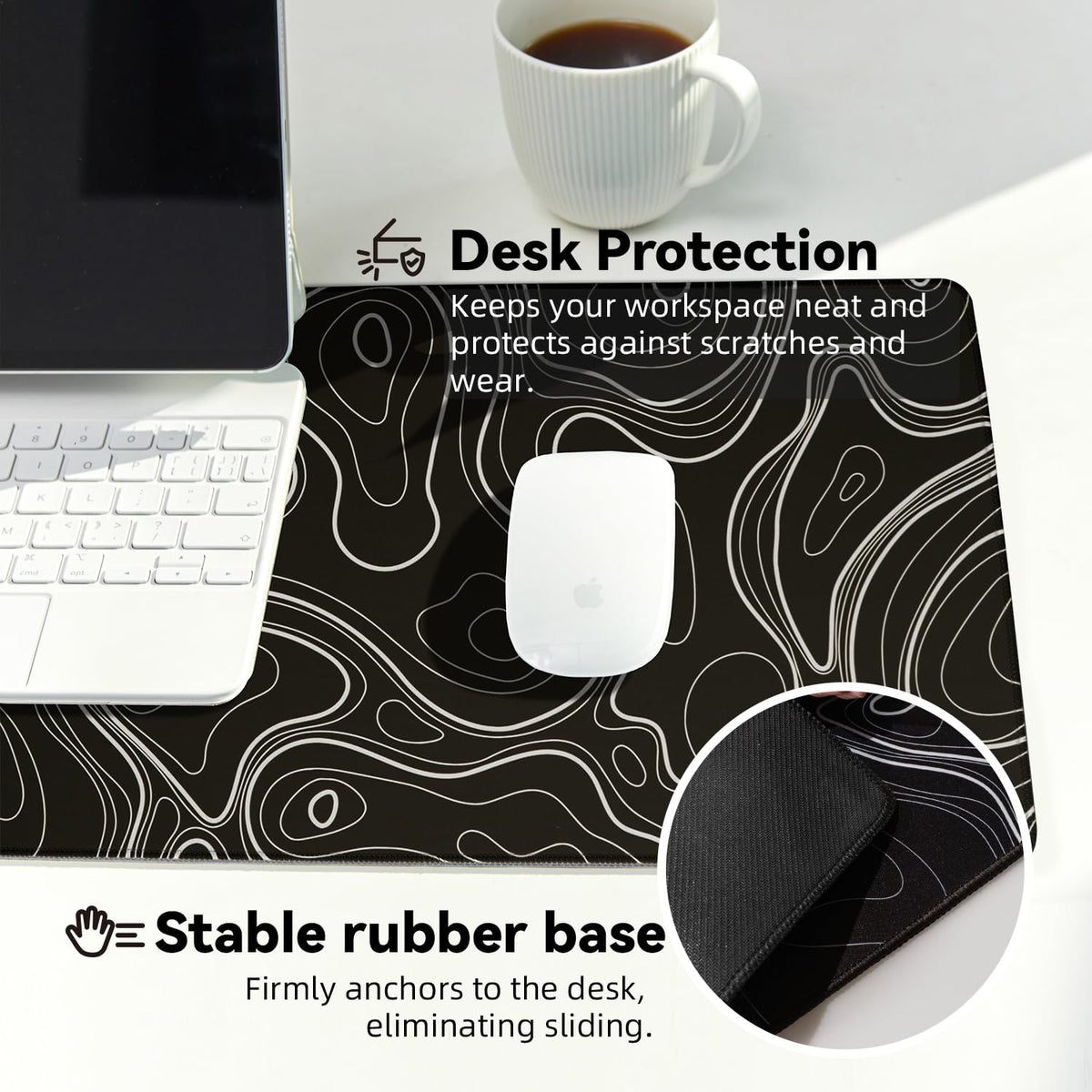 Reniteco Waterproof Large Office & Gaming Mouse Pad, 31.5" x 11.8" x 0.12"
