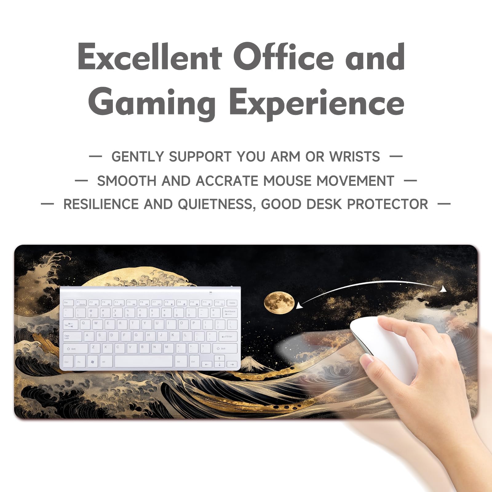 Gaming Mouse Pad Desk Pad XL Large Mouse Mat Keyboard Mat Office Desk Decor AccessoriesKeyboard Mat