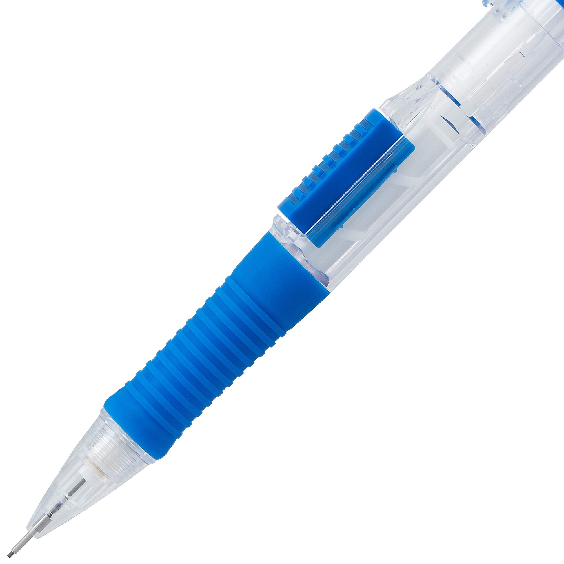 Pentel QUICK CLICK Mechanical Pencil (0.5mm), Blue Barrel, Box of 12 Pencils (PD215C)