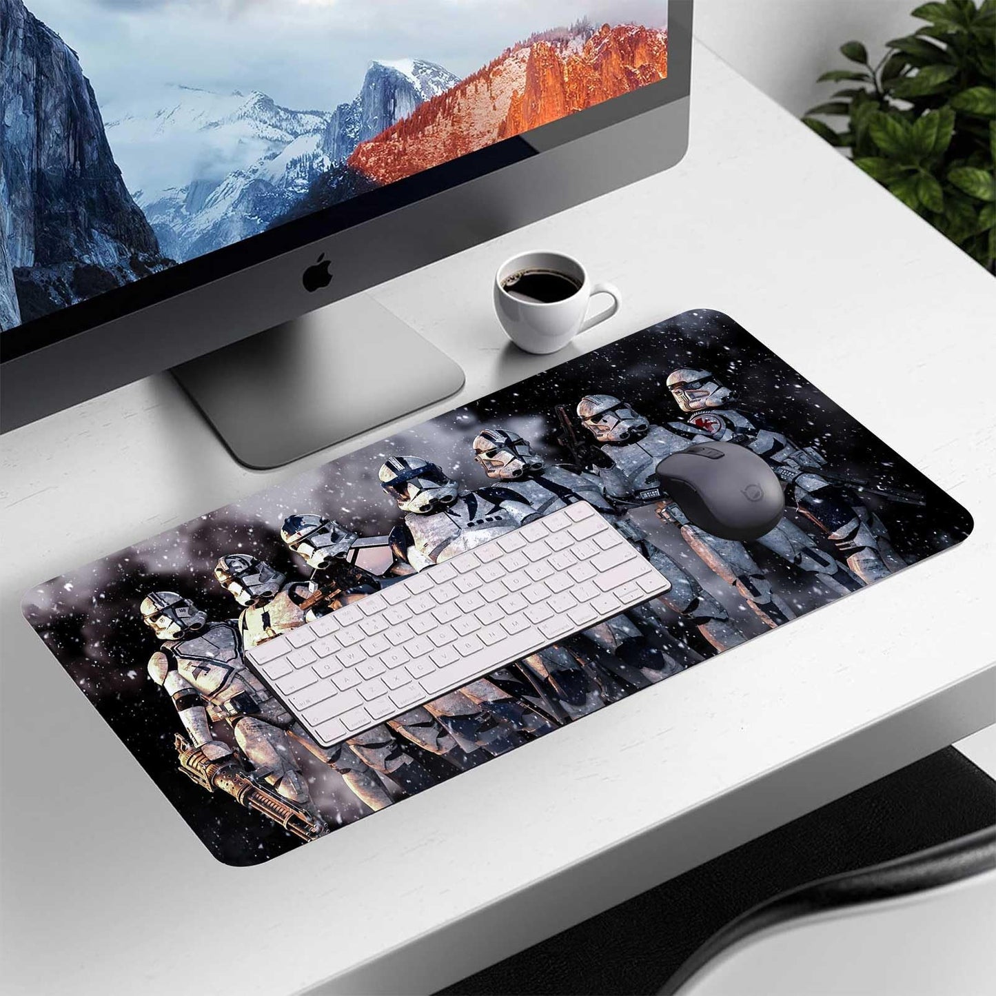 Extra Large Gaming Mouse Pad Design Desk Pad XXL,Mousepad with Non-Slip Rubber Base & Stitched