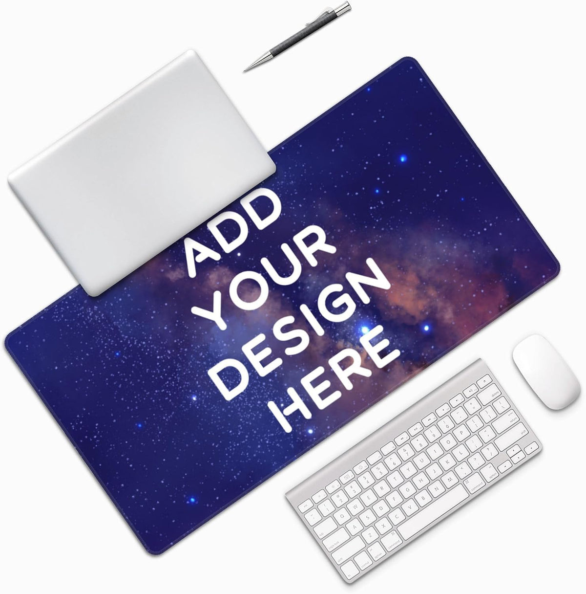 ANSTING Custom Large Desk Pad with Photo Text Personalized Picture Logo Non-Slip Game Computer