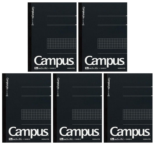 KOKUYO A5 Composition Notebooks, 5 Pack Campus Comp Book with 5mm Grid