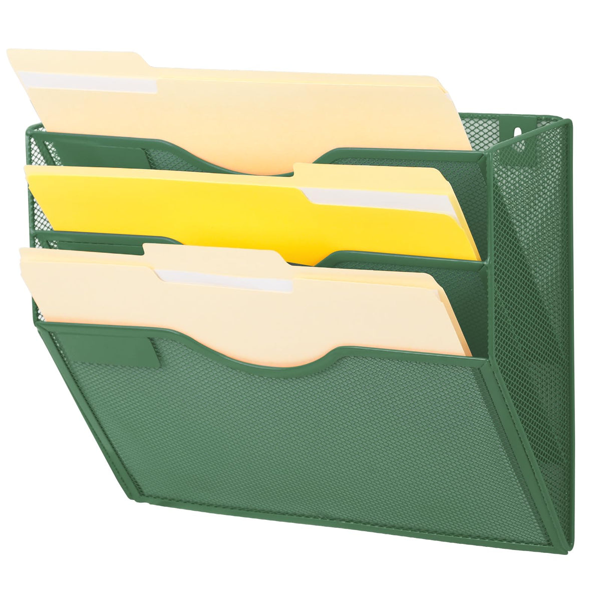 EASEPRES 3 Pocket Mesh Hanging Wall File Organizer, Wall Mounted Mail Paper Document Folder Holder