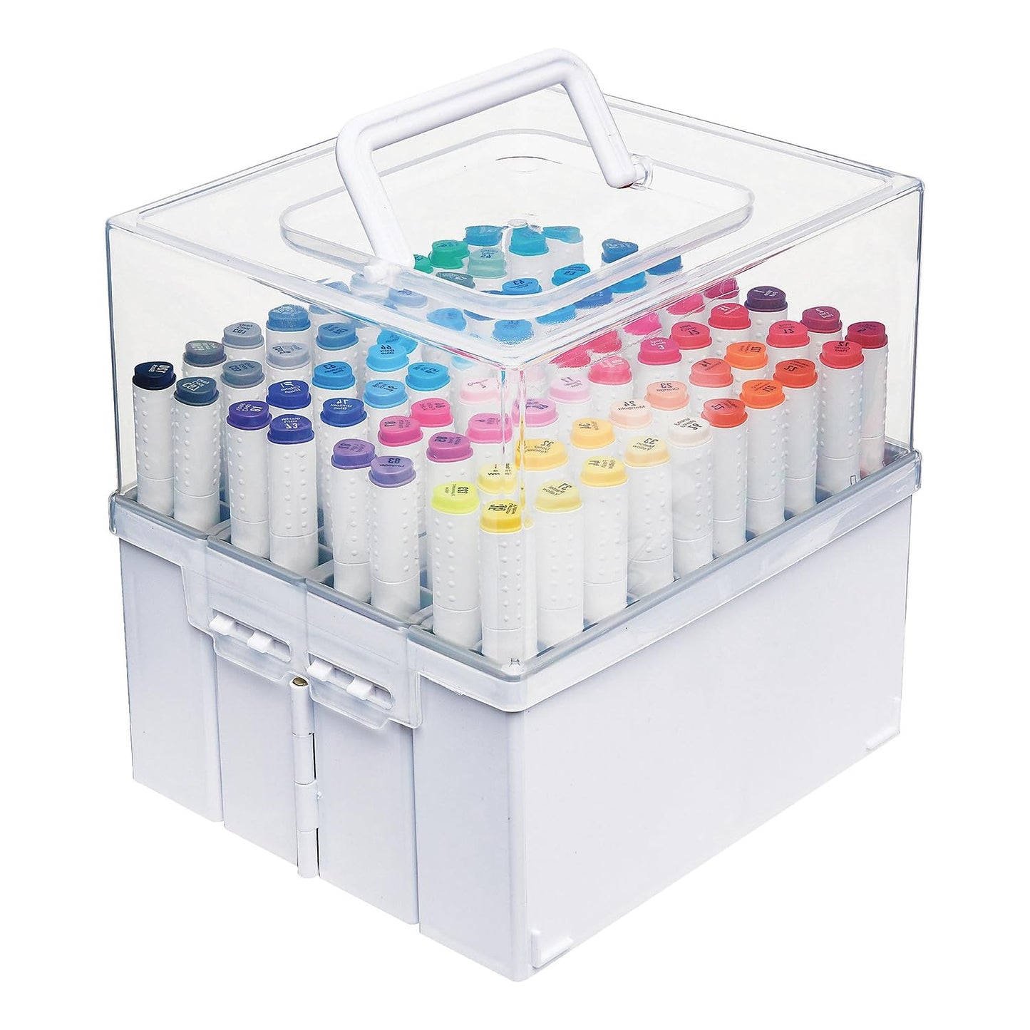 Deflecto Expandable Marker Accordion Organizer - White/Clear