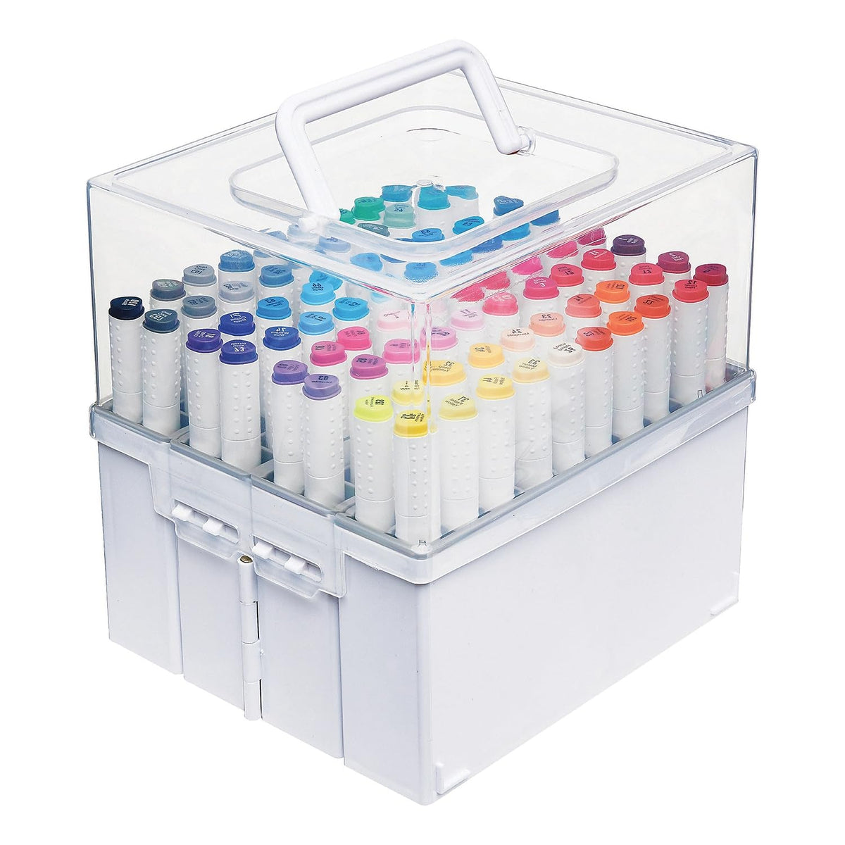 Deflecto Expandable Marker Accordion Organizer - White/Clear