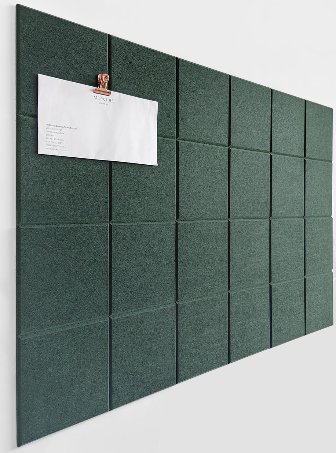 DECORITA Cork Board 24 x36 Alternative - 6 Pack Felt Wall Tiles with Safe Removable Adhesive Tabs